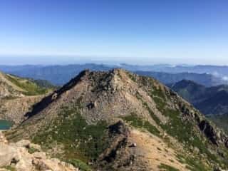 白山頂上からの景色