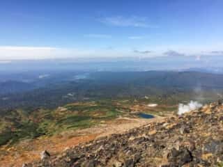 旭岳登山道からの展望
