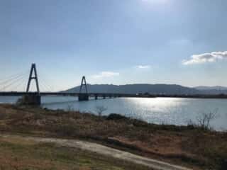 広大な四国吉野川のデルタ