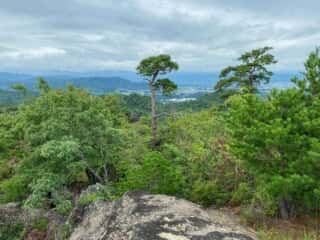 「天狗相撲岩」「天狗の相撲取り岩」からの景色