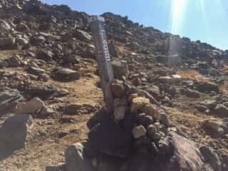 旭岳登山道六合目