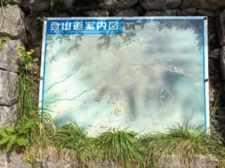 砂防新道 登山道案内図