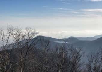 黒檜山 登山道からの眺望