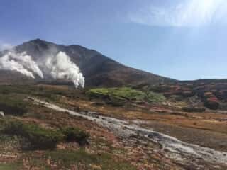 旭岳登山道からの展望
