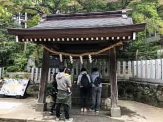 筑波山神社 手水舎