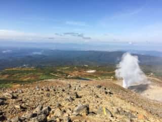 旭岳登山道からの展望