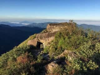 観光新道登山道からの景色