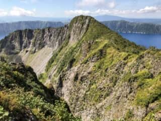摩周岳登山道からの景色