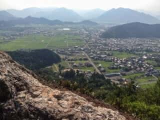 いそ部神社天狗岩からの景色