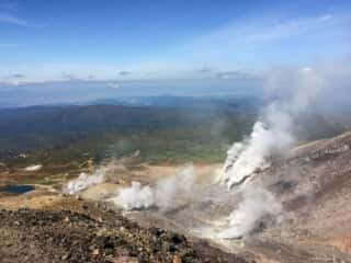 旭岳登山道からの展望