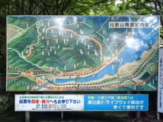 比叡山周遊案内図