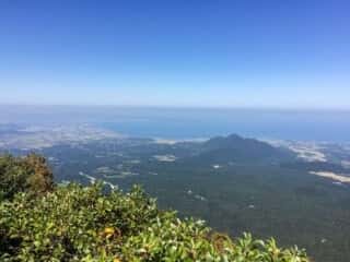 大山登山道からの景色
