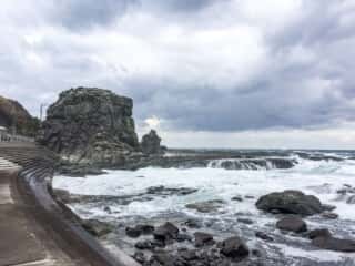 千畳敷海岸の奇石
