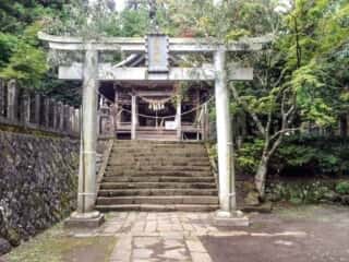 国造神社　鳥居と拝殿