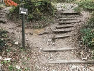 男体山頂登山道