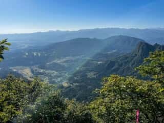 妙義山 登山道からの景色