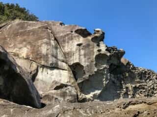 海岸の岩場