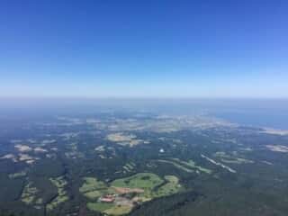 大山登山道からの景色