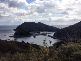 内陸から見た竹ヶ島の姿