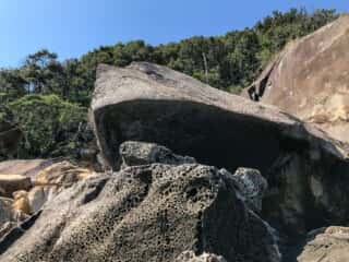 海岸の岩場