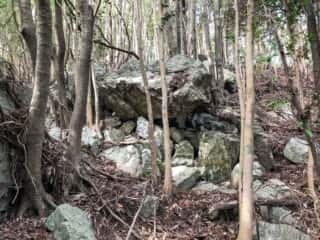 若杉山遺跡の巨石群
