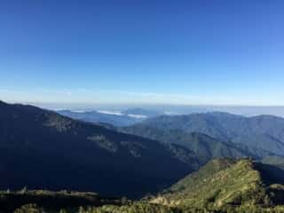 観光新道登山道からの景色