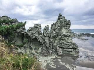 千畳敷海岸の光景