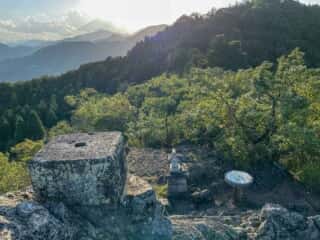 御嶽山頂近くからの景色