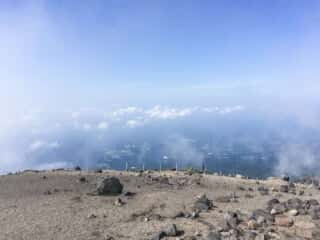 高千穂峯登山道からの景色