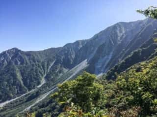 大山登山道からの景色