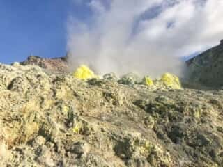 硫黄山の光景