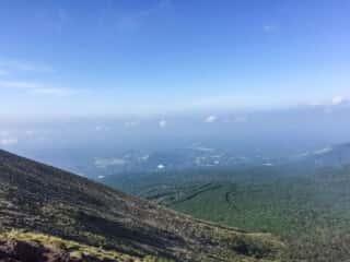 高千穂峯登山道からの景色