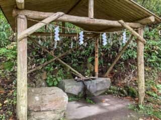 真山神社 神水