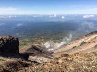 旭岳登山道からの展望