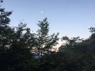 夜明けの観光新道登山道