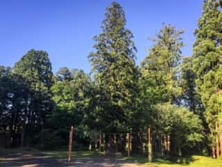 出羽三山歴史博物館前の広場