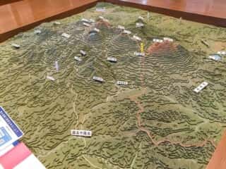 高千穂峯 周辺地形図模型