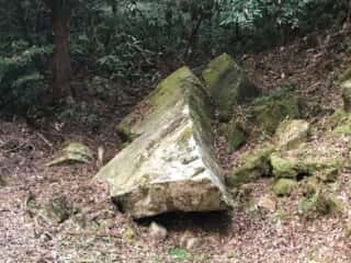 熊野神社遺跡内の巨石