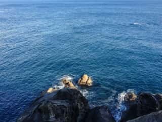 竹ヶ島から海を眺める