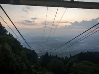 比叡山ケーブルカーからのビュー