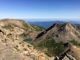 白山頂上からの景色