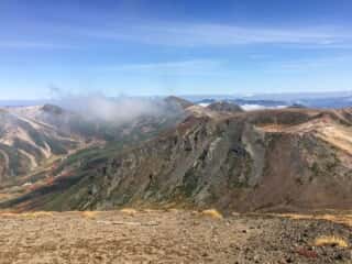 旭岳山頂の景色