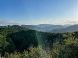 御嶽山頂近くからの景色