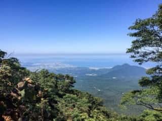 大山登山道からの景色