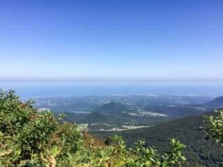 大山登山道からの景色