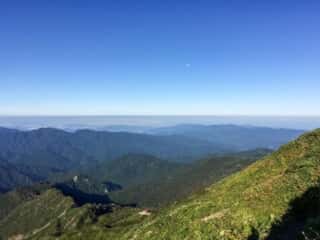 観光新道登山道からの景色