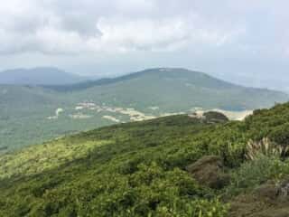 韓国岳からの景色