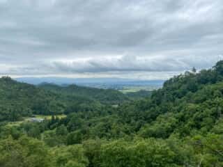 一年峰山道からの景色