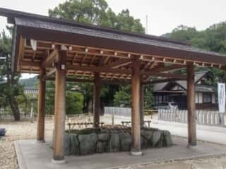 籠神社　手水舎