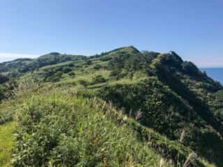 積丹岬自然公園遊歩道からの景色
